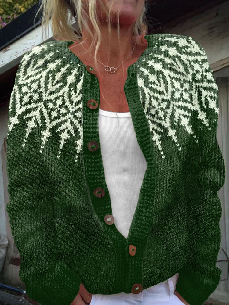 Marisette™ | Loose Fitting Cardigan with Print