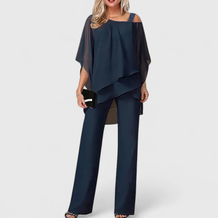 Elegant Two-Piece Trouser Set