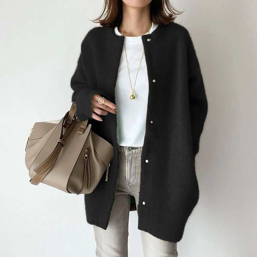 Ottilie™ | Long Button-Front Cardigan