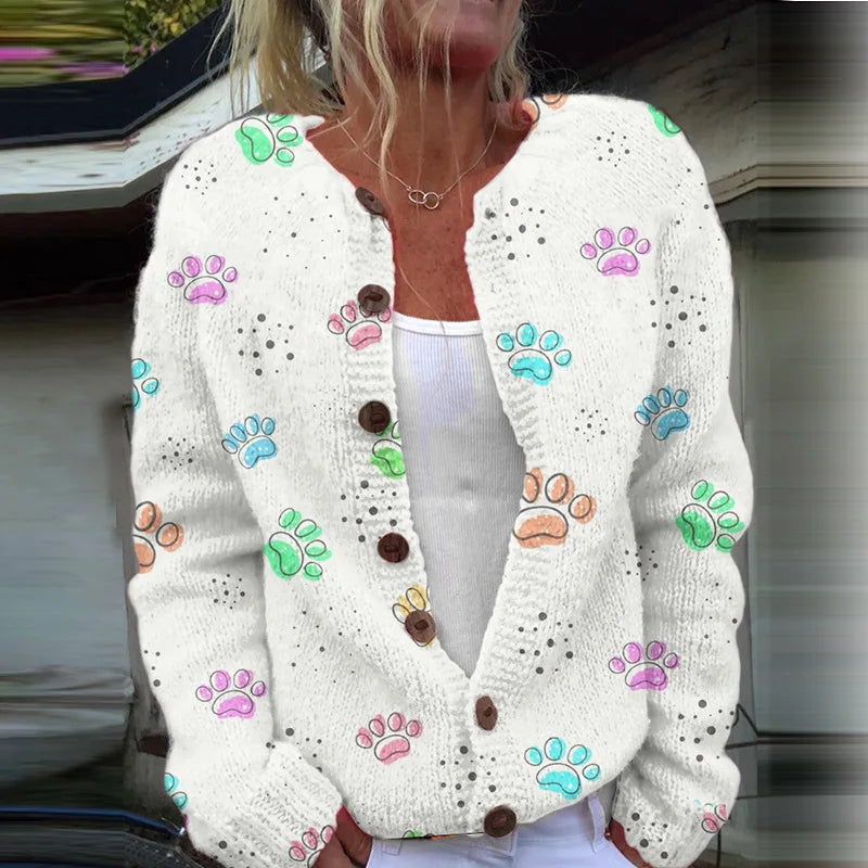 Marisette™ | Loose Fitting Cardigan with Print