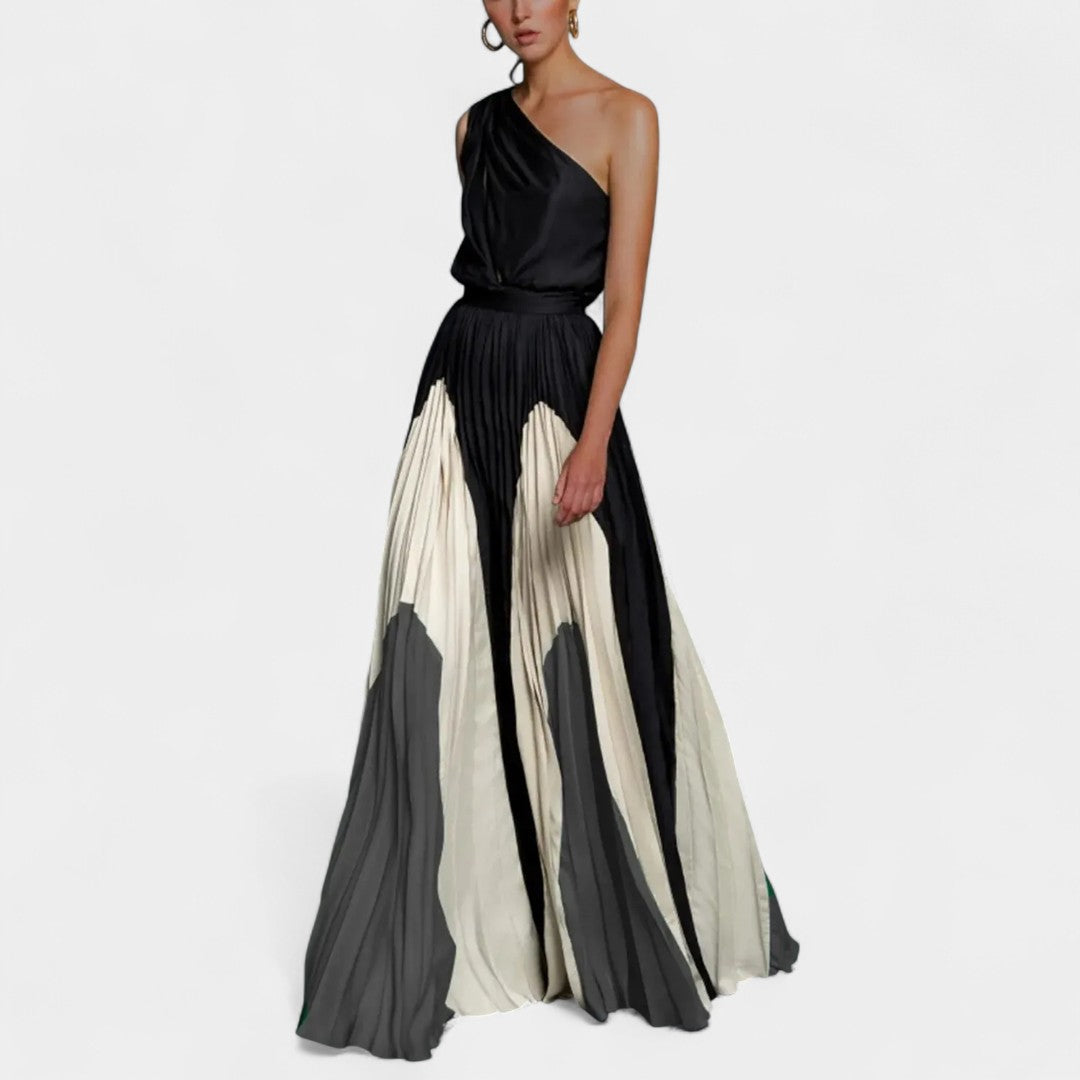 Vondra™ | Elegant One-Shoulder Maxi Dress