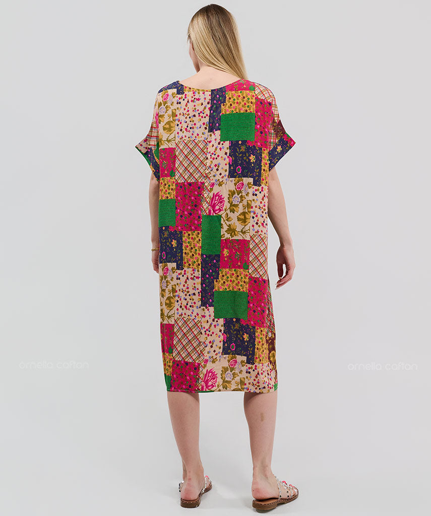 Robe Courte Décontractée à Poches – Ornella Caftan™