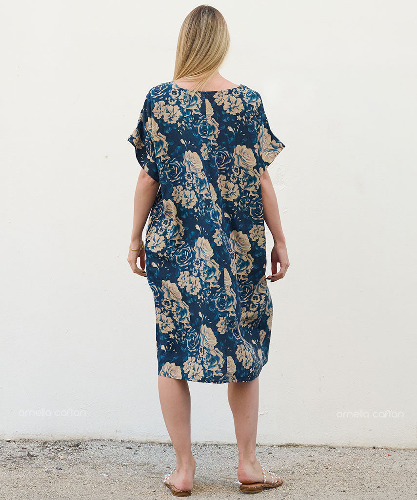 Robe Courte Décontractée à Poches – Ornella Caftan™