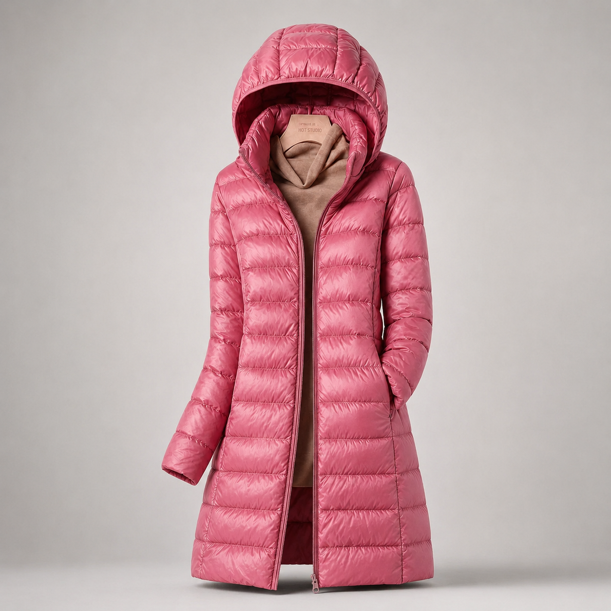 Ivona™ | Lightweight Long Hooded Puffer Jacket