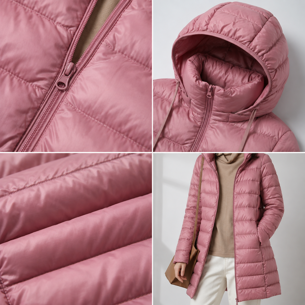 Ivona™ | Lightweight Long Hooded Puffer Jacket