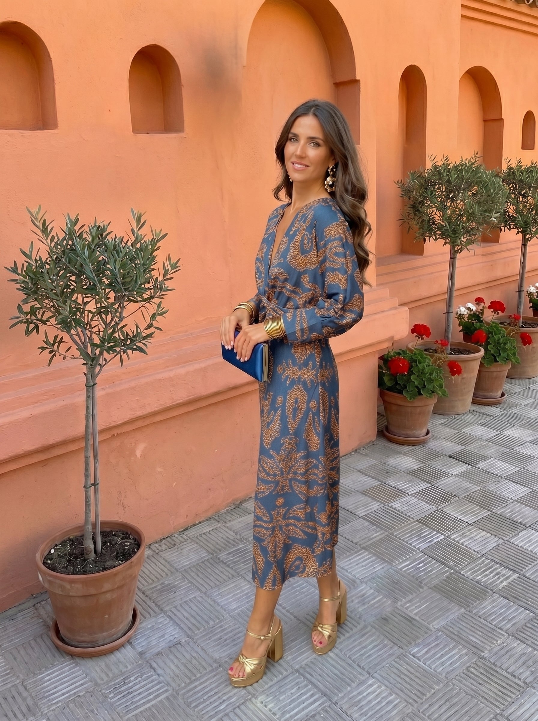 Briseis™ | Printed Midi Dress