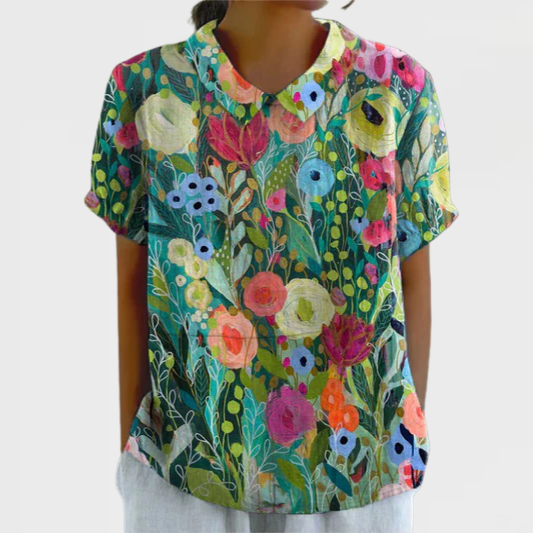 Jocara™ | Watercolor Floral Shirt