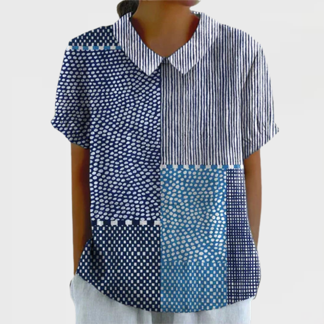 Mirabel™ | Patchwork Print Shirt