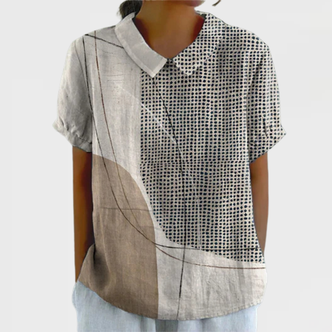 Bavette™ | Shirt with Abstract Dots and Lines
