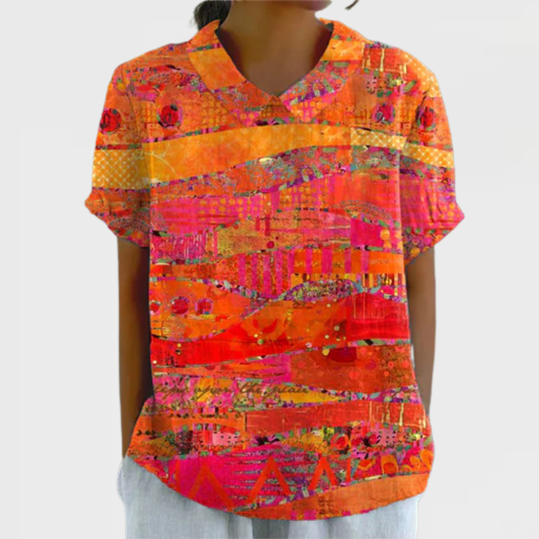 Glorinda™ | Abstract Print Shirt