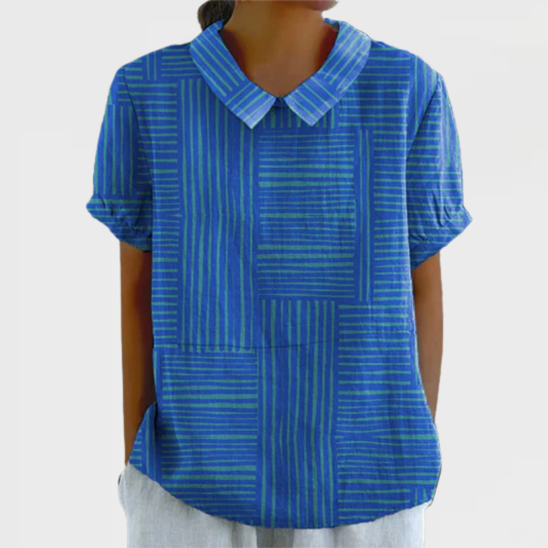 Katarina™ | Striped Geometric Shirt