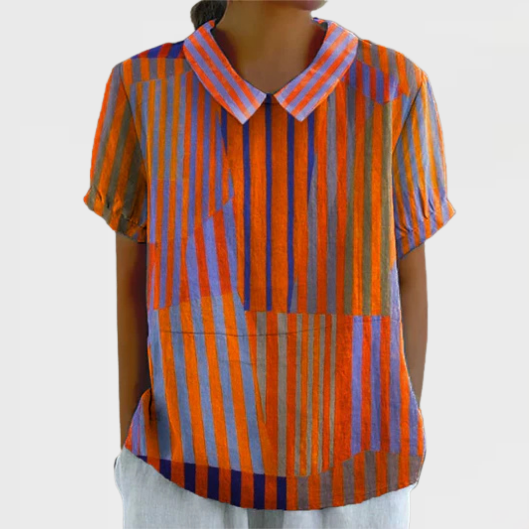 Acinda™ | Geometric Striped Shirt