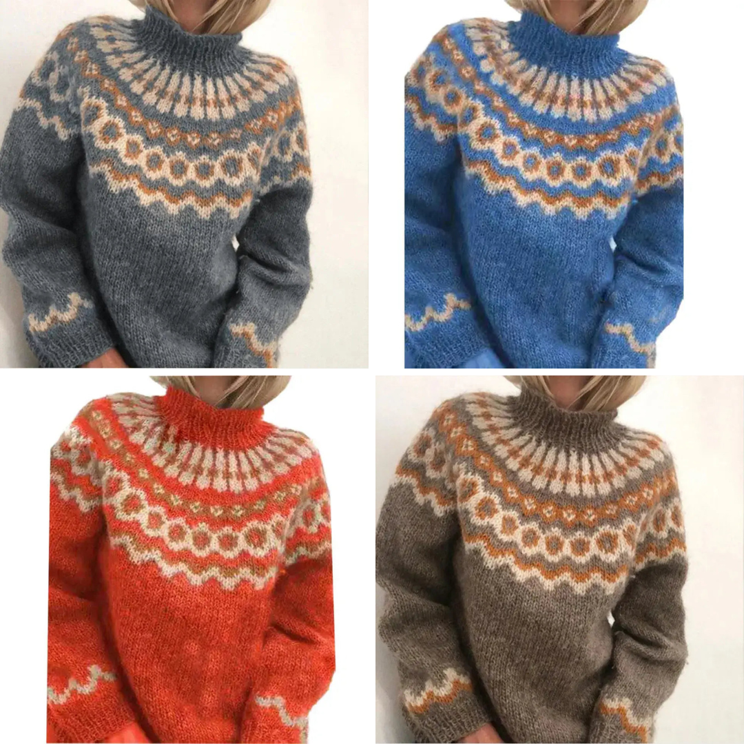 Kestrina™ | Nordic Patterned Sweater