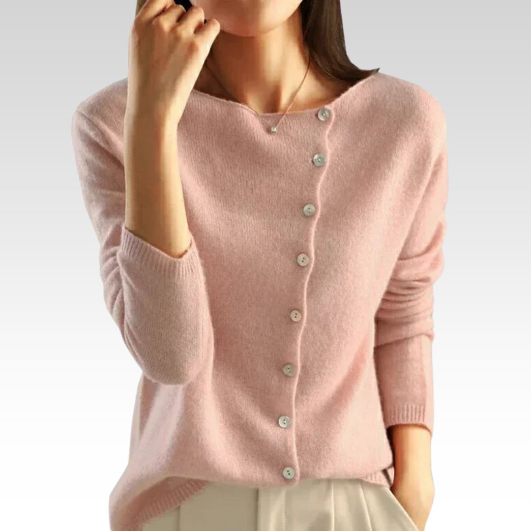 Ivonelle™ | Button-Front Knit Cardigan