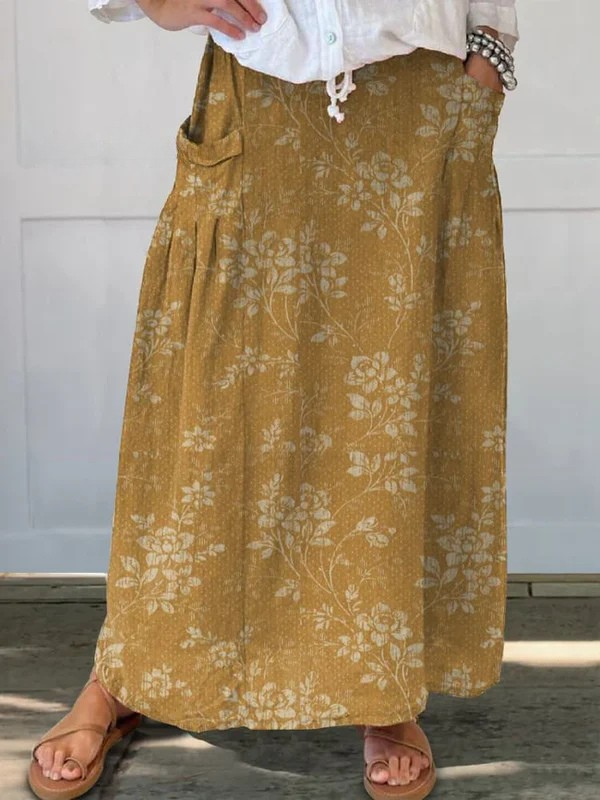 Odelia™ | Printed Midi Skirt
