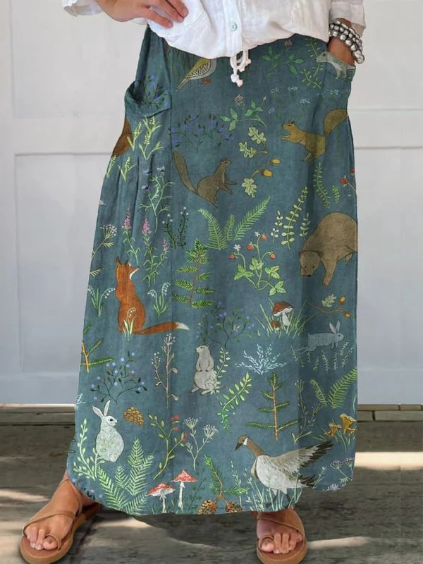 Rosamund™ | Printed Midi Skirt