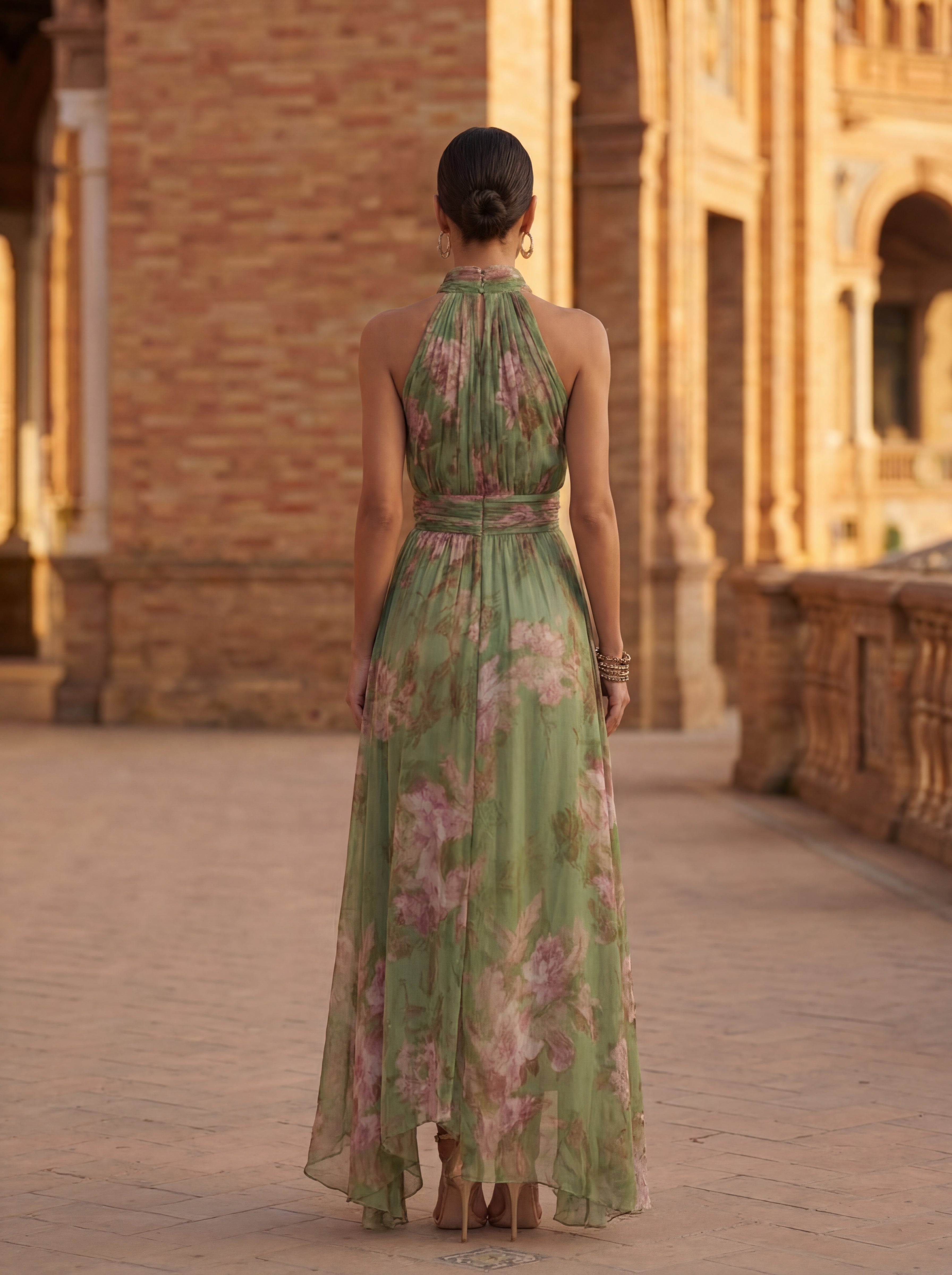 Melisande™ | Elegant Halter Maxi Dress