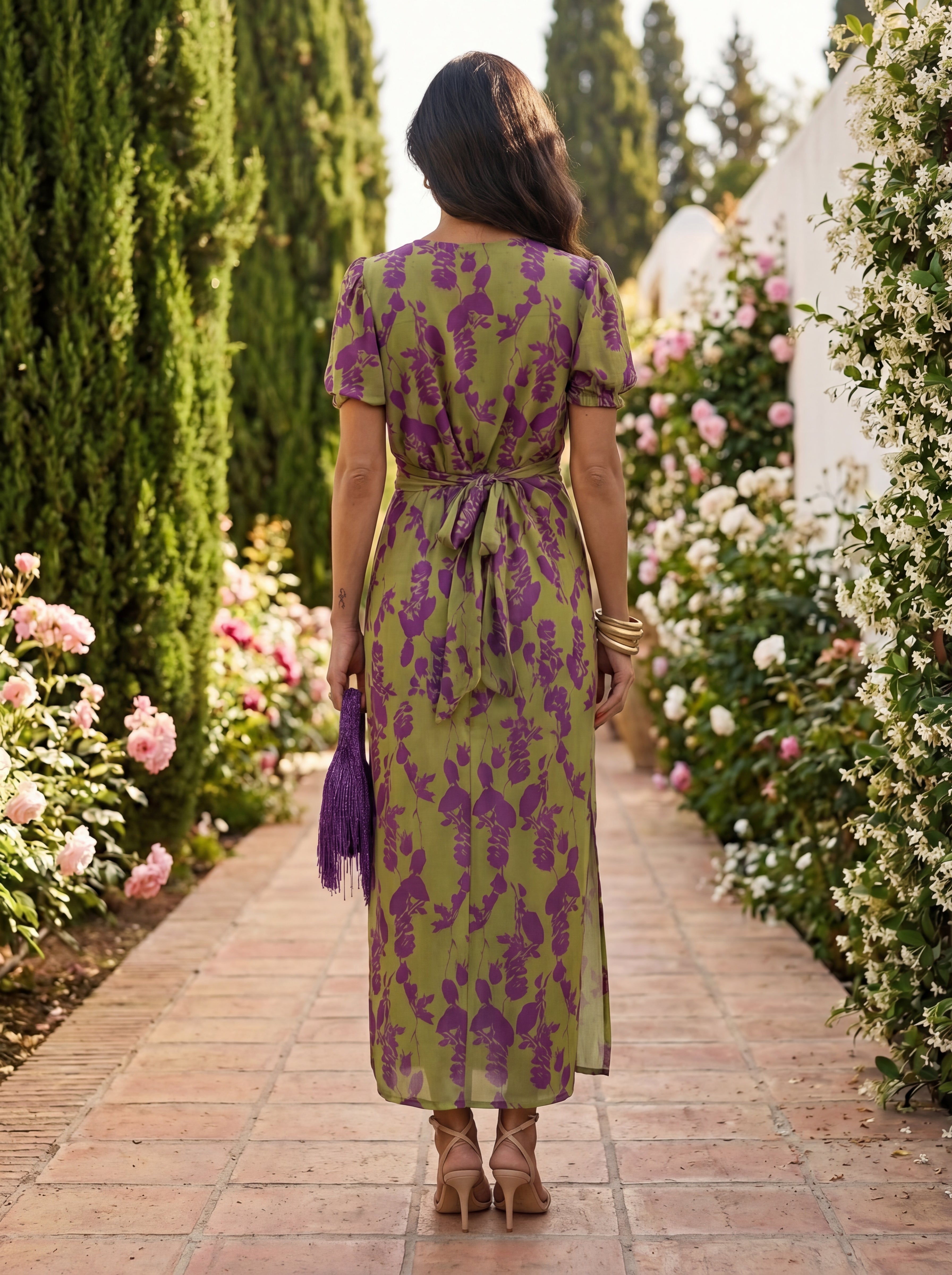 Pernella™ | Floral Botanical Maxi Dress