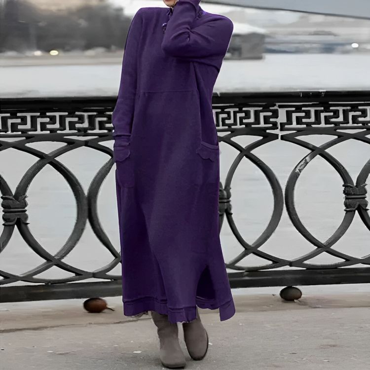 Renwick™ | Maxi Dress – Cozy Long Sleeve Oversized Winter Dress