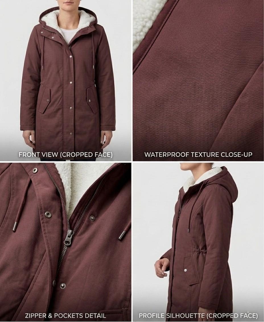 Minerva™ | Cozy Hooded Weatherproof Coat