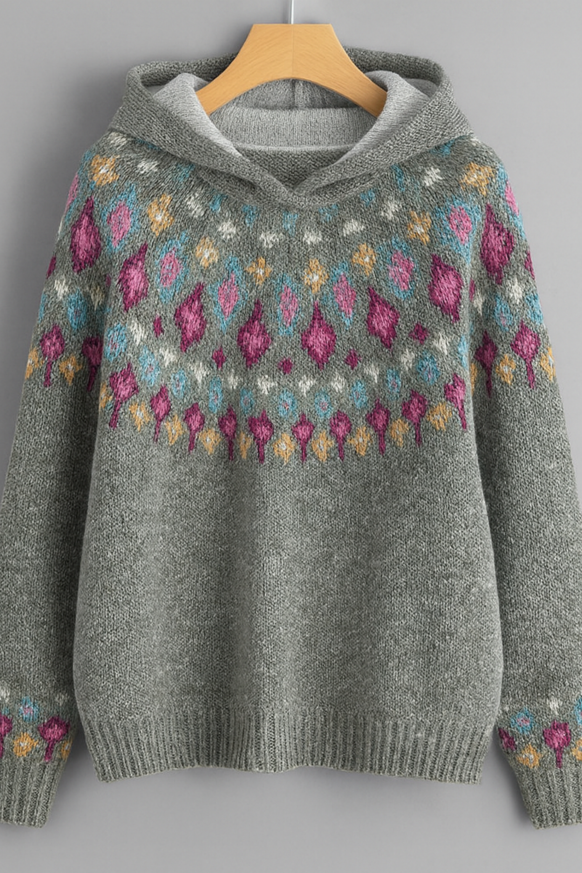 Klea | Lightweight Jacquard Comfort Hoodie
