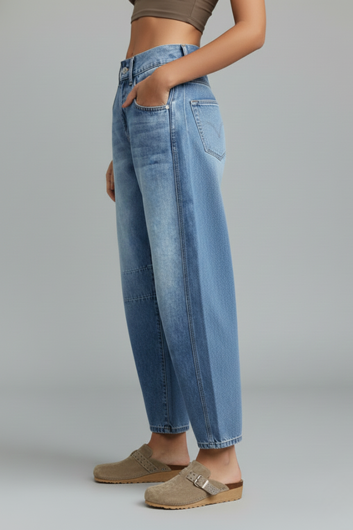 Women’s Casual Low-Waist Straight-Leg Denim Jeans