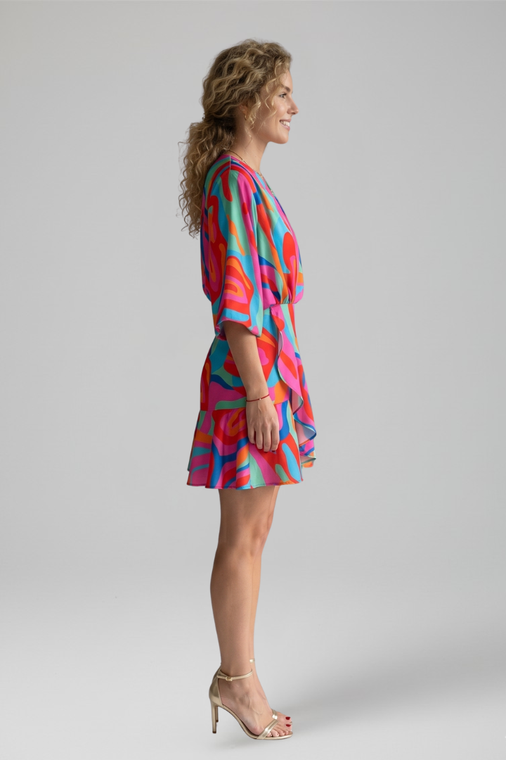 Arlowe™ | V-Neck Mini Dress