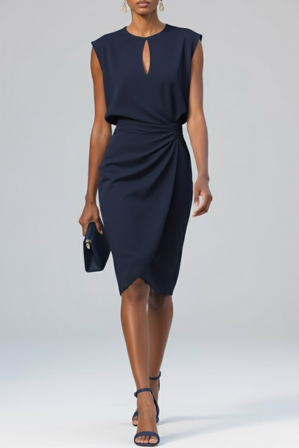 Tivonne™ | Draped Midi Dress