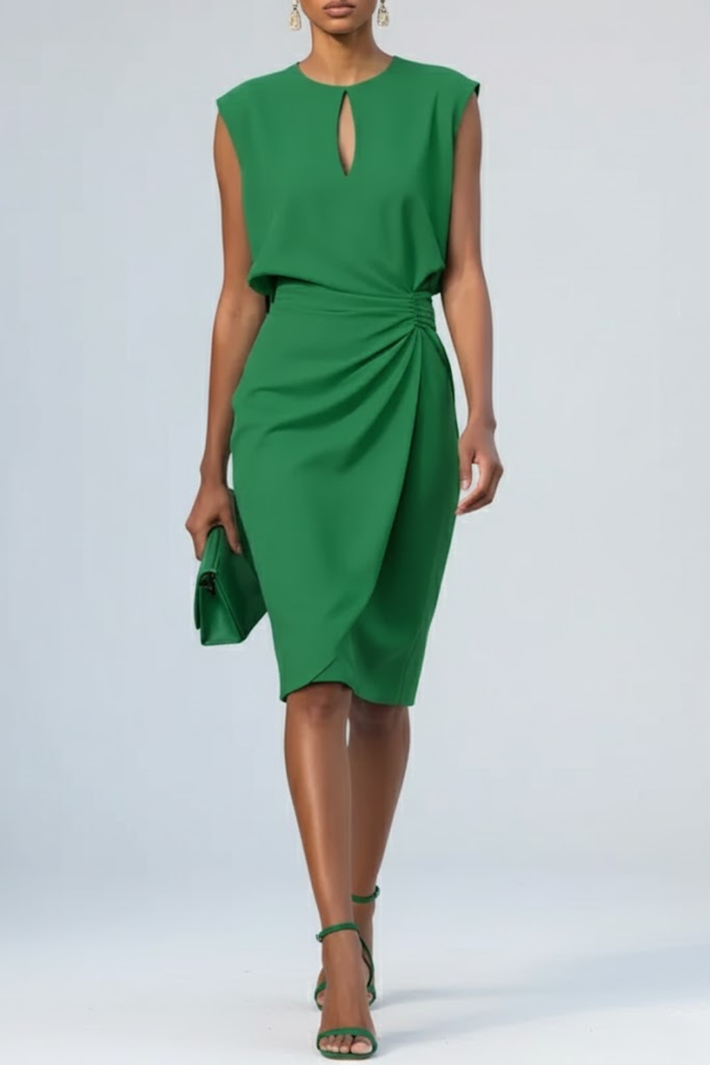 Tivonne™ | Draped Midi Dress