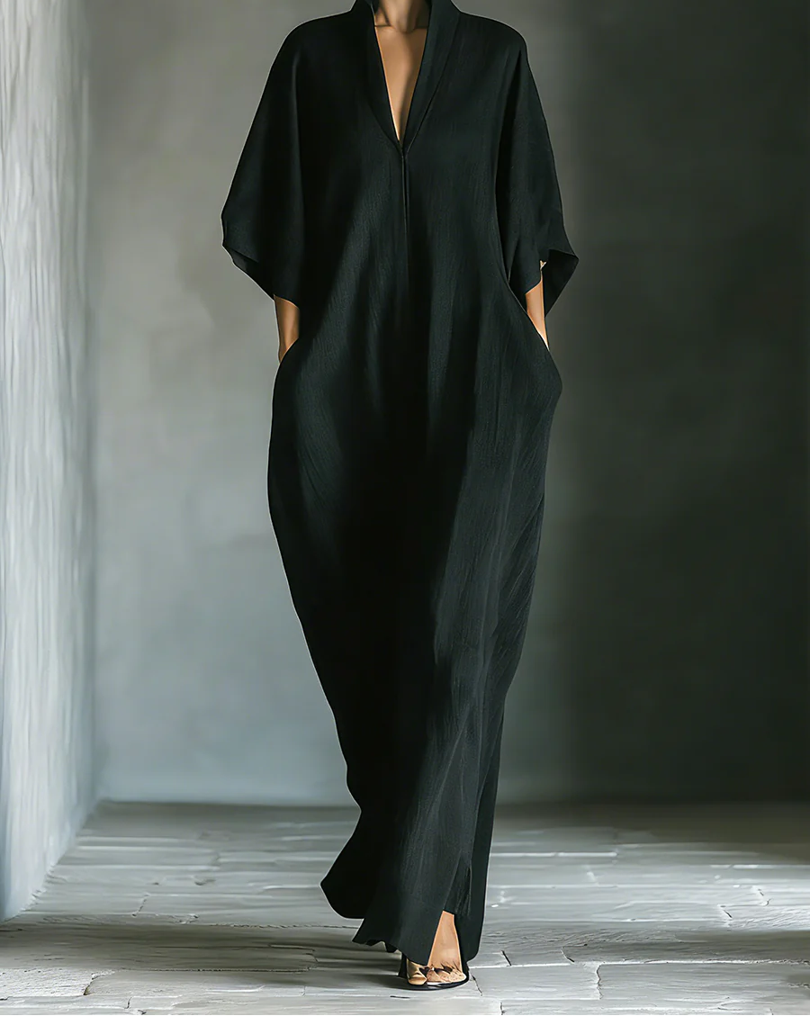 Susan | Oversized Kimono-Sleeve Maxi Dress