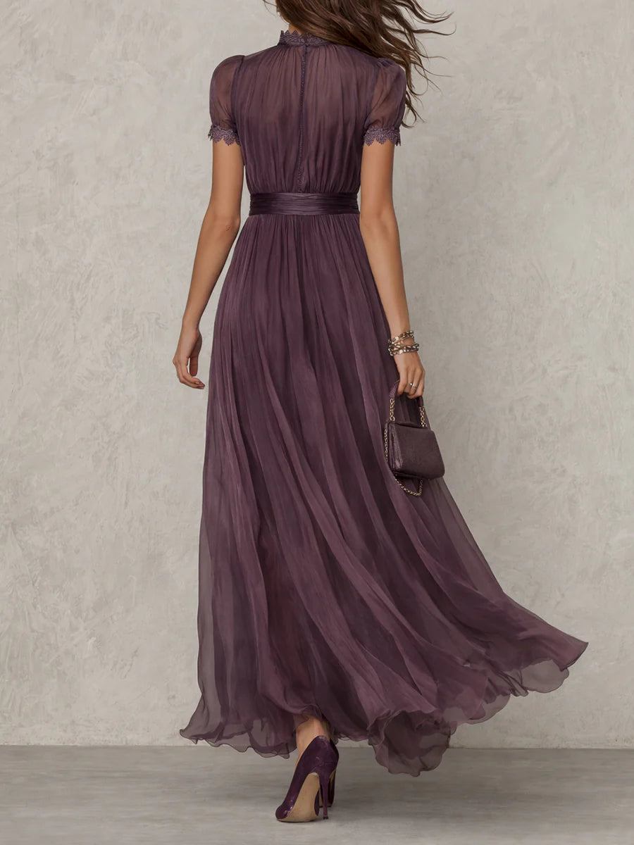 Rosalie™ | Flowing Keyhole Maxi Dress