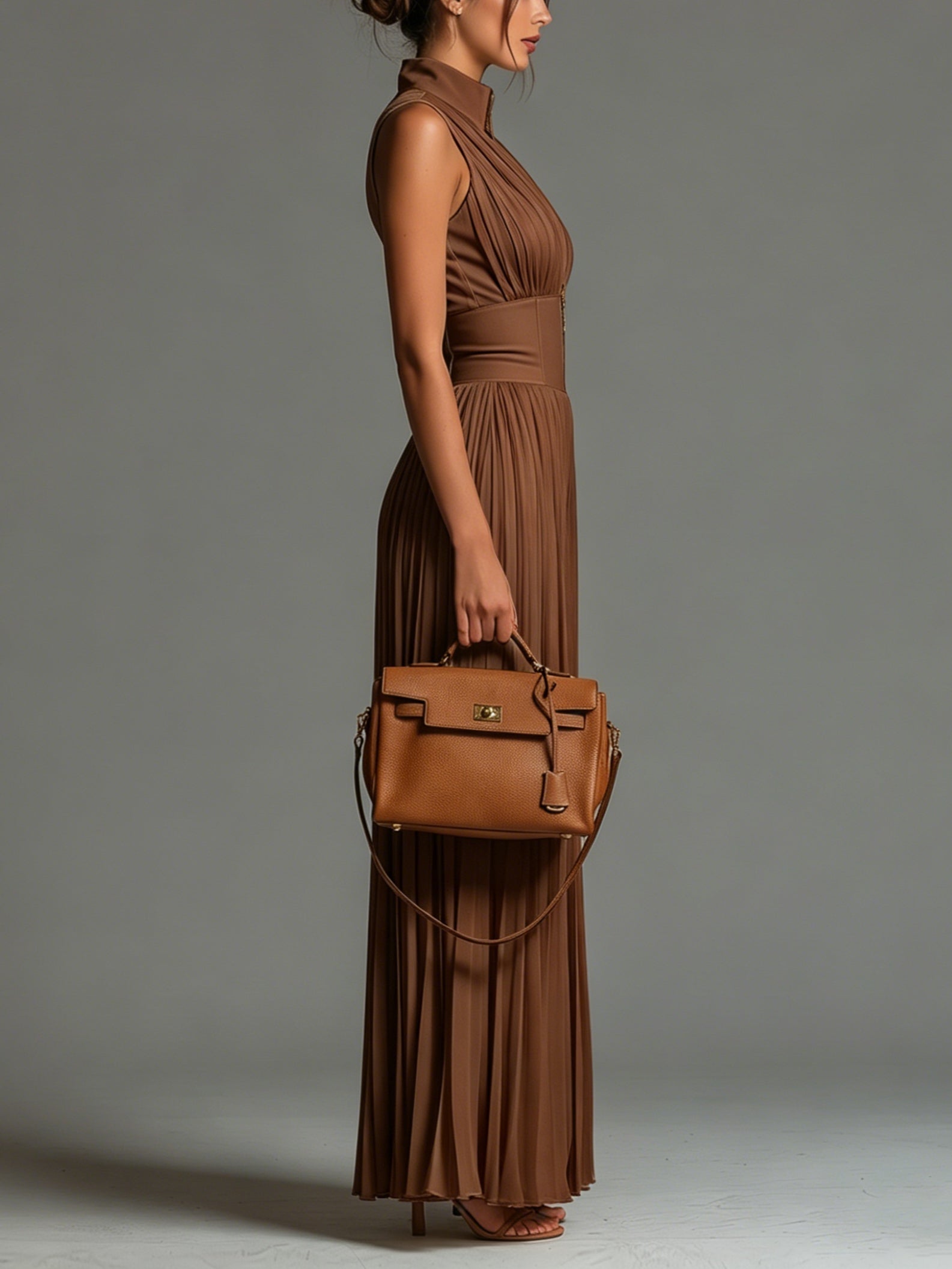 Ovelline™ | Pleated Wide-Leg Jumpsuit