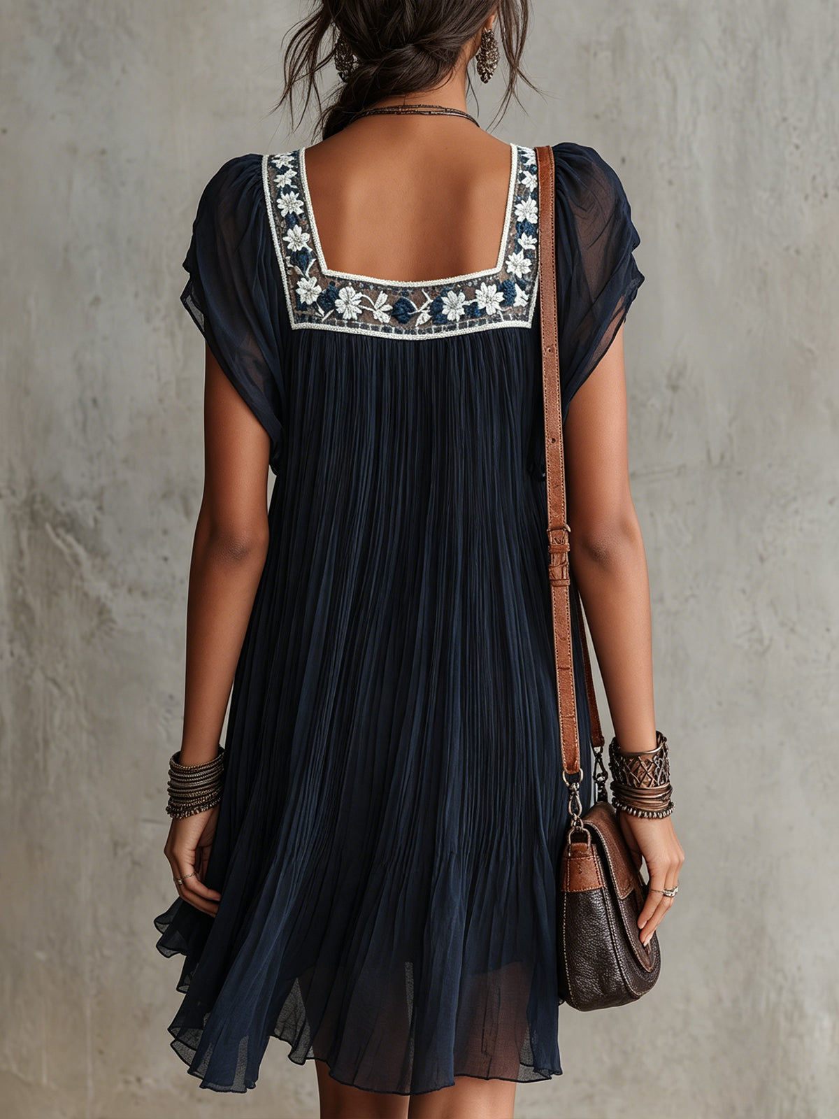 Taverna™ | Embroidered Floral Mini Dress