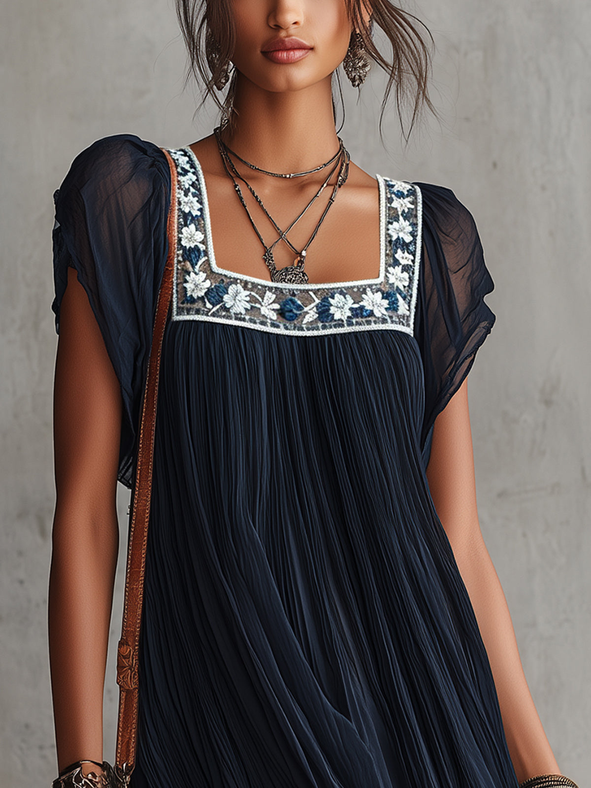 Taverna™ | Embroidered Floral Mini Dress