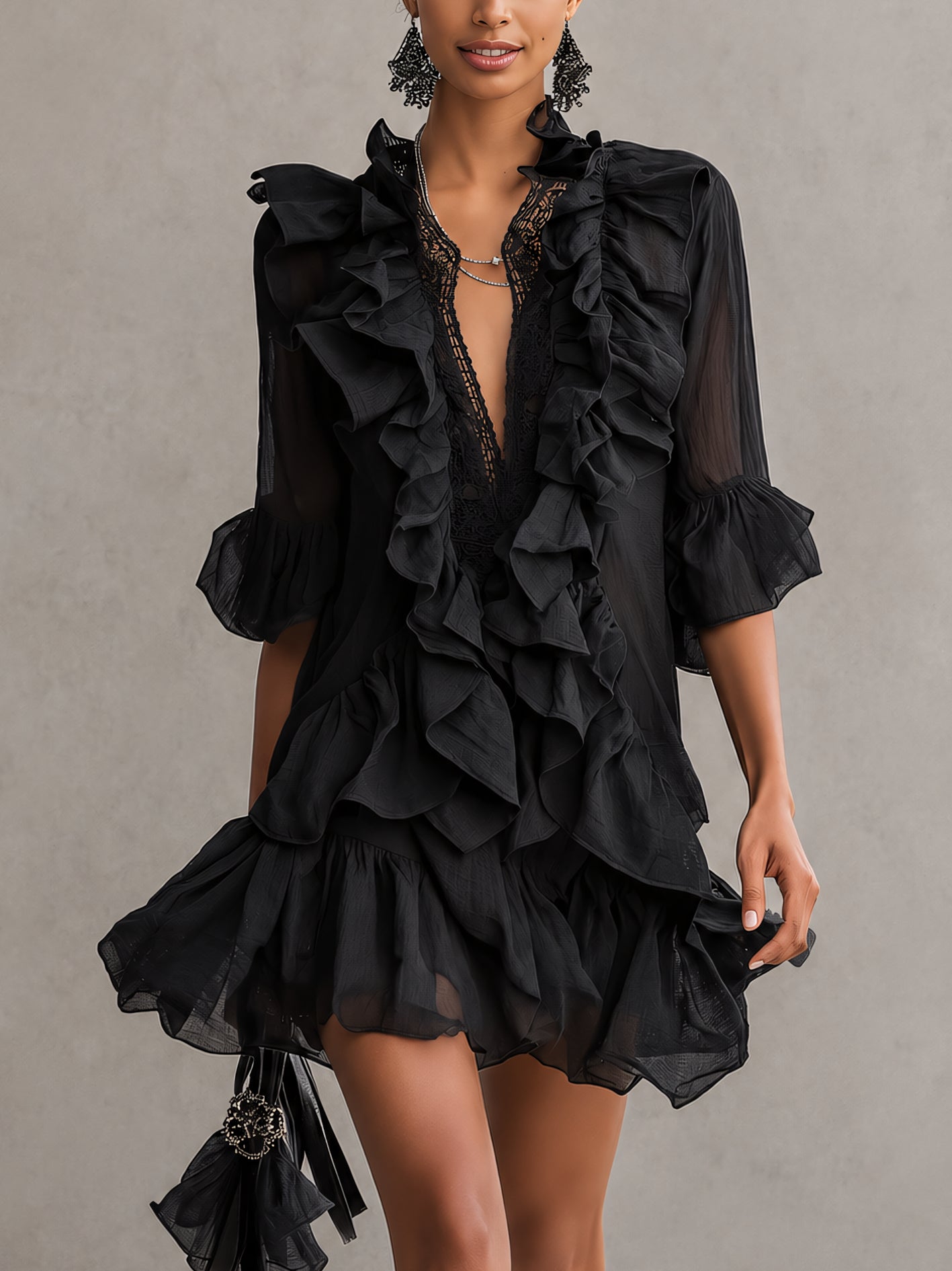 Gloriane™ | Ruffled Mini Dress