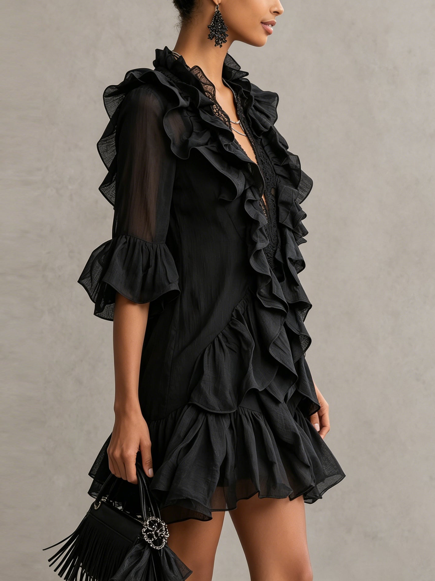 Gloriane™ | Ruffled Mini Dress