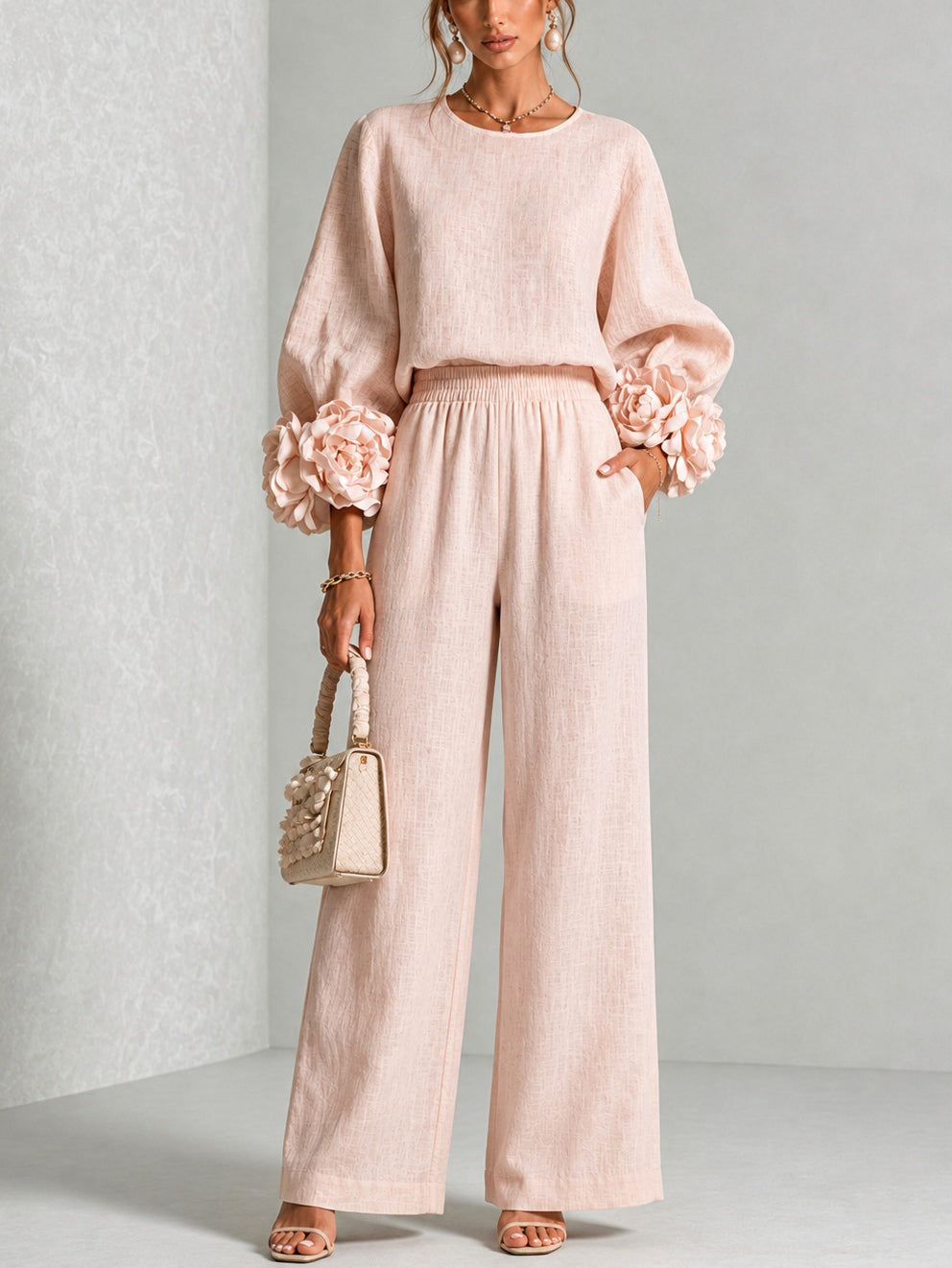 Nicolinda™ | Floral Cuff Two-Piece Set