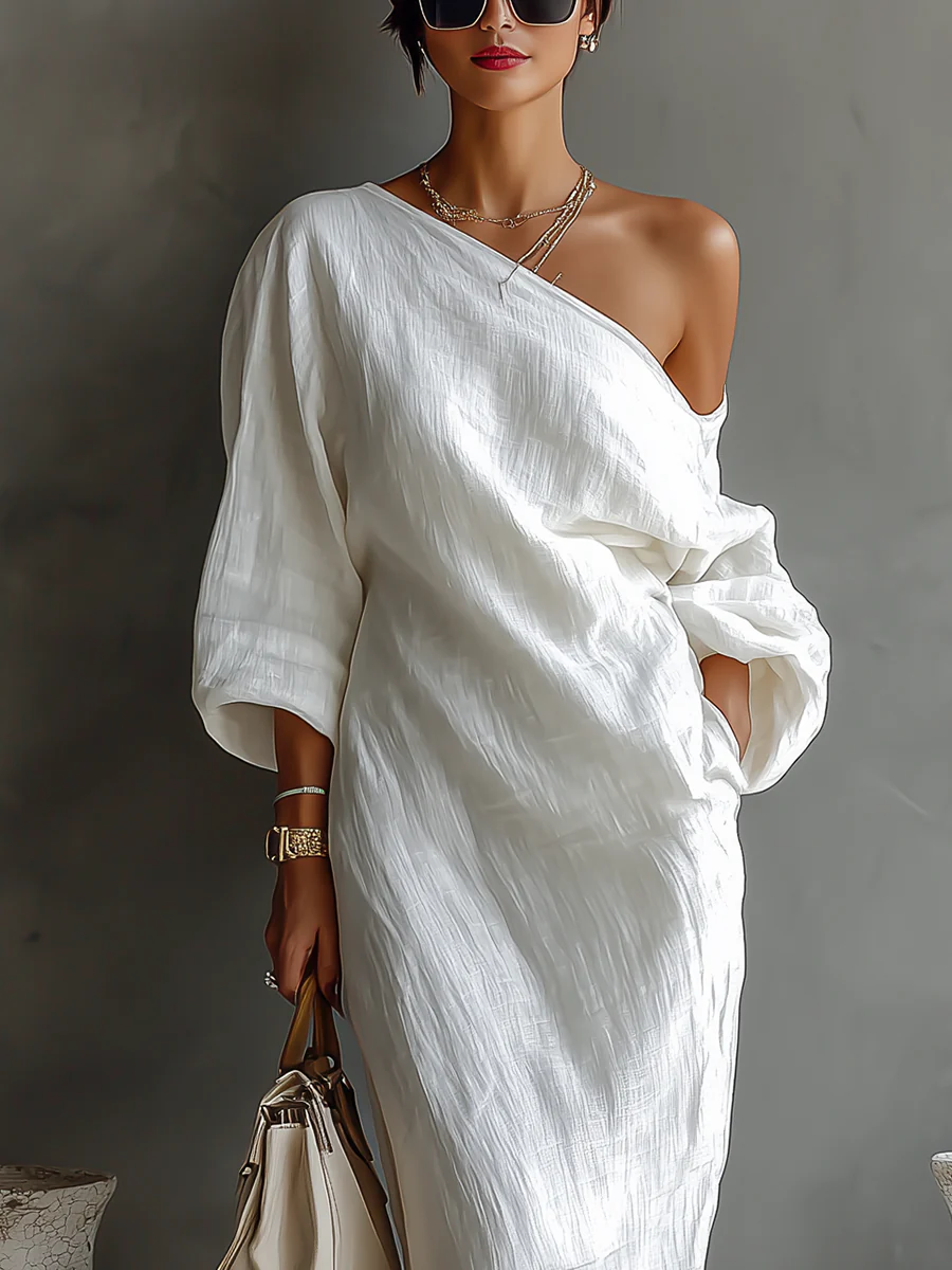 Gwyneth™ | Elegant One-Shoulder Maxi Dress
