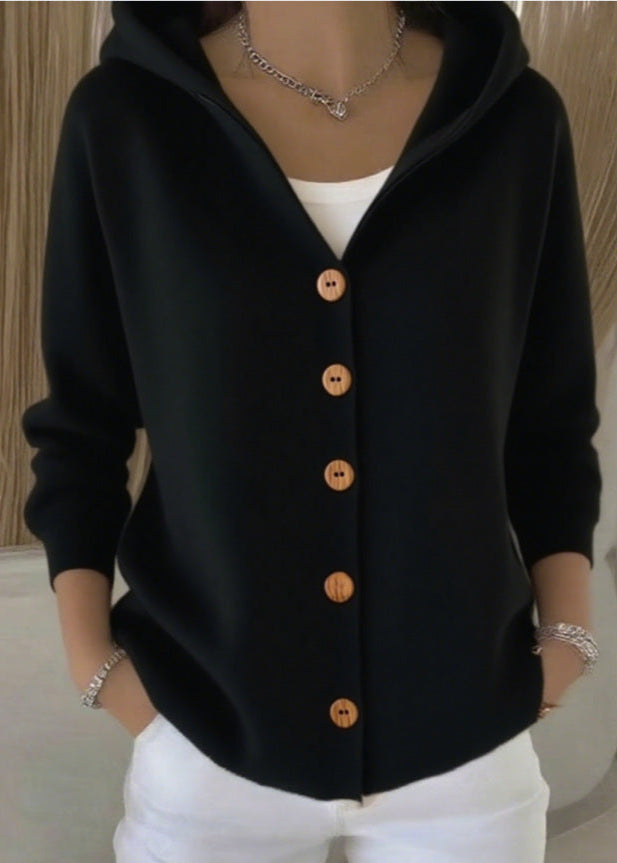 Orvella™ | Hooded Button-Front Cardigan