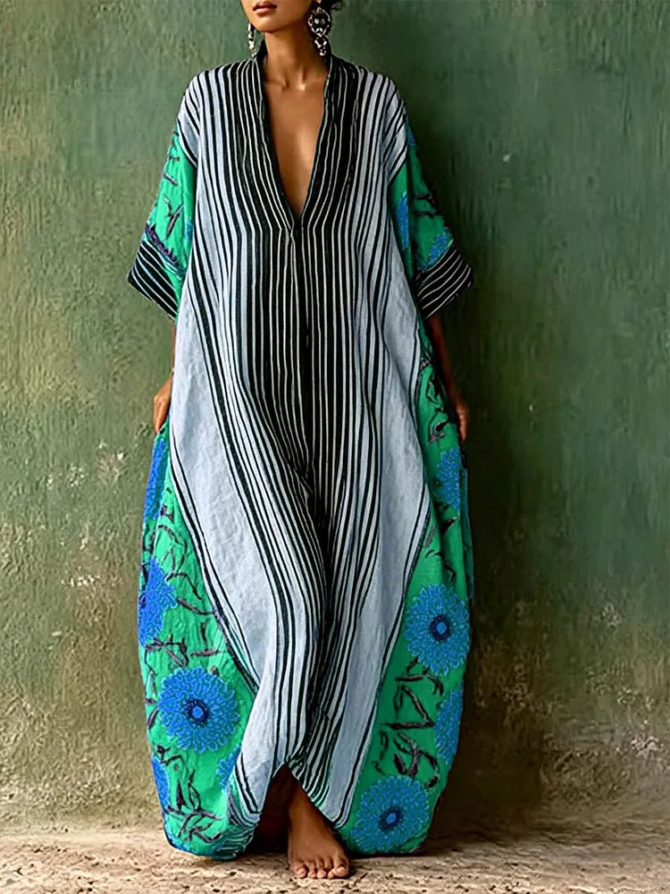 Arabella™ | Graceful Three-Quarter Sleeve Dress