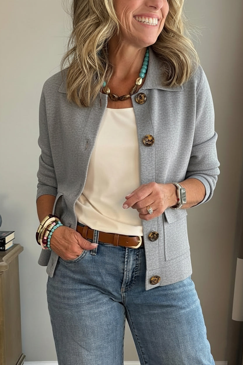 Paxton™ | Lapel Pocket Button-Front Jacket