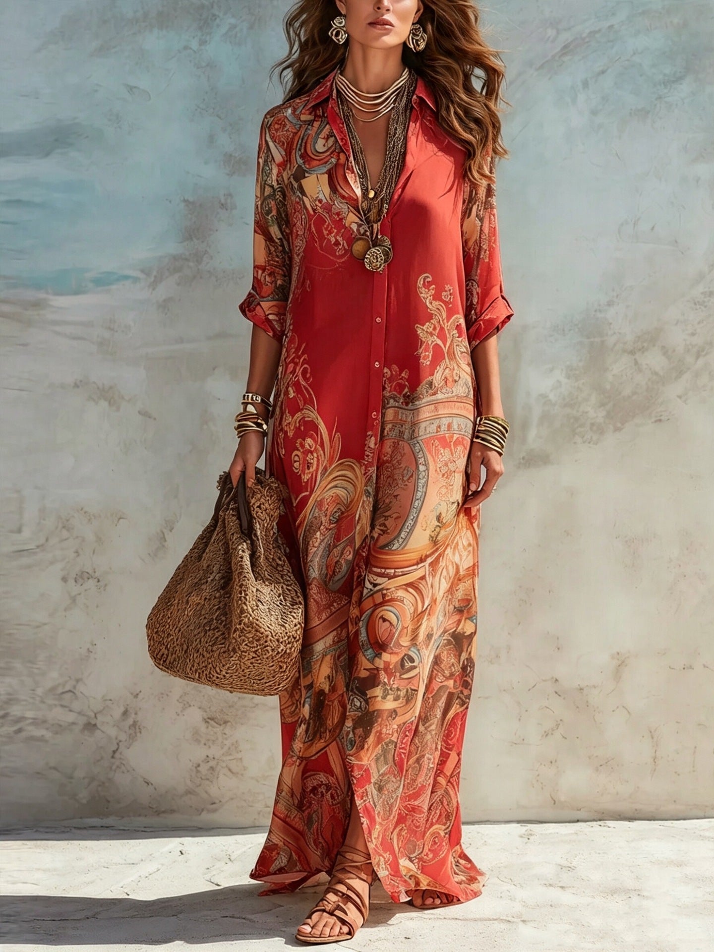 Azalea™ | Mediterranean Resort Maxi Dress