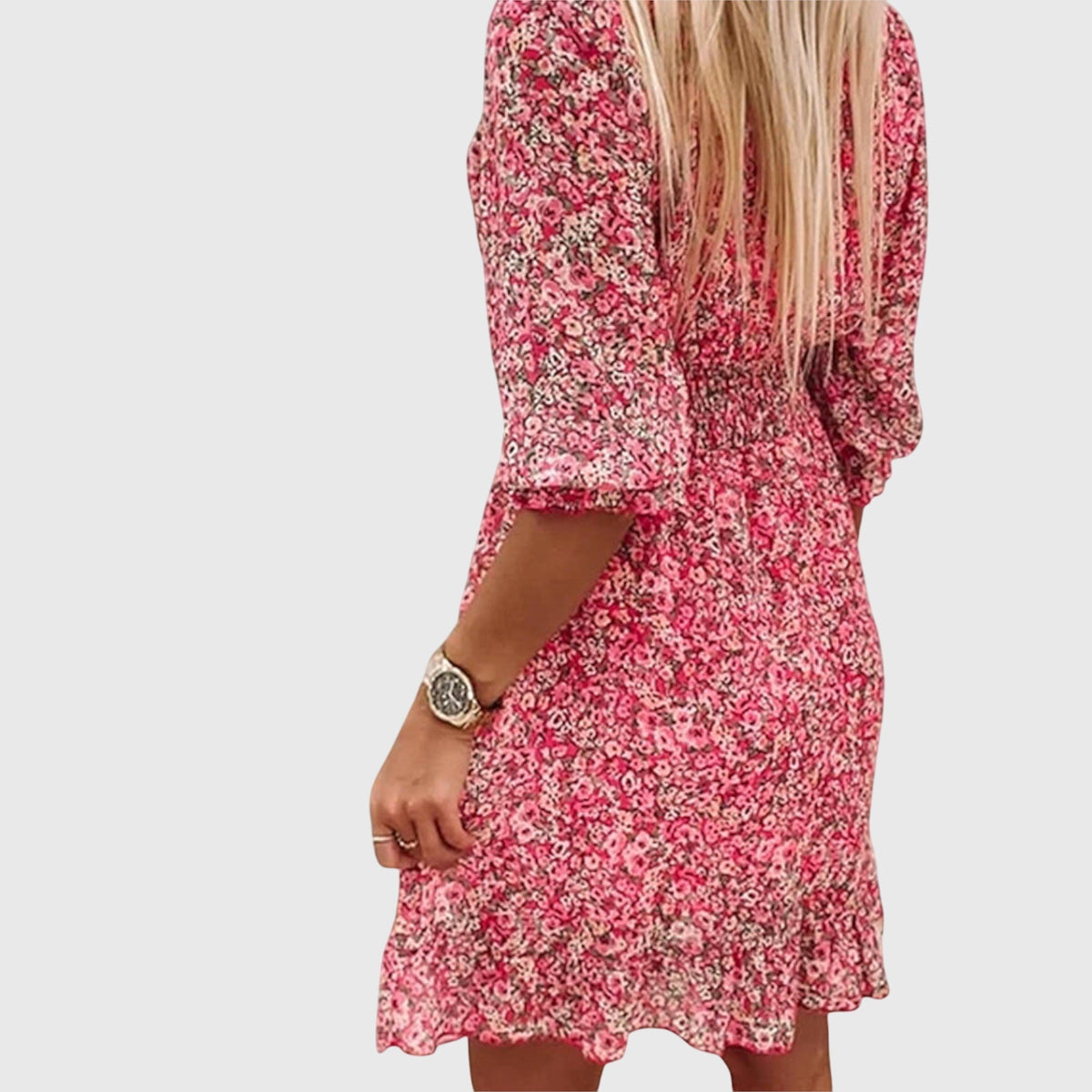 Floral Puff Sleeve Dress