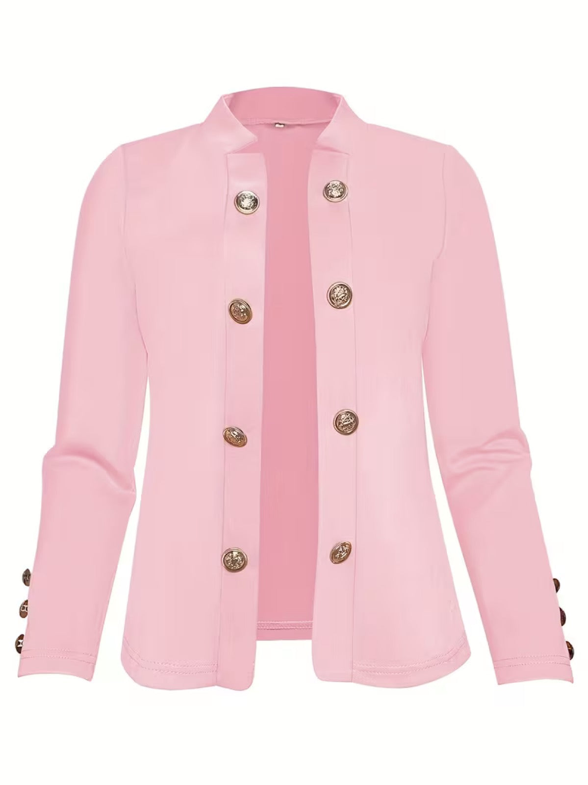 Adelise™ | Gold Button Blazer