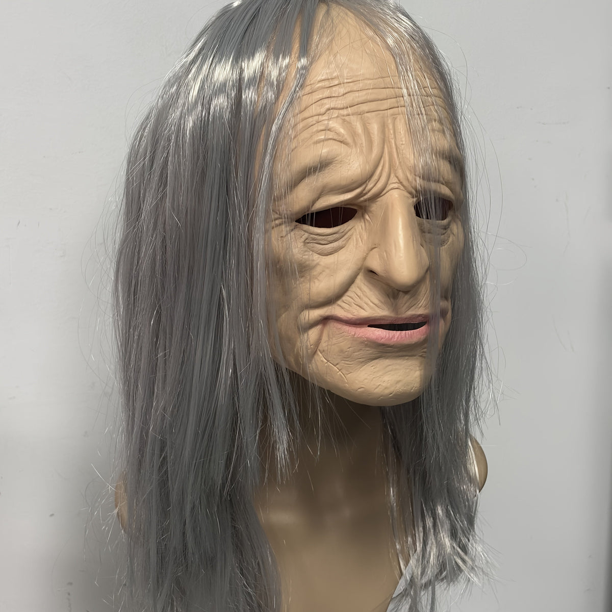 Women's Halloween Old Witch Latex Mask