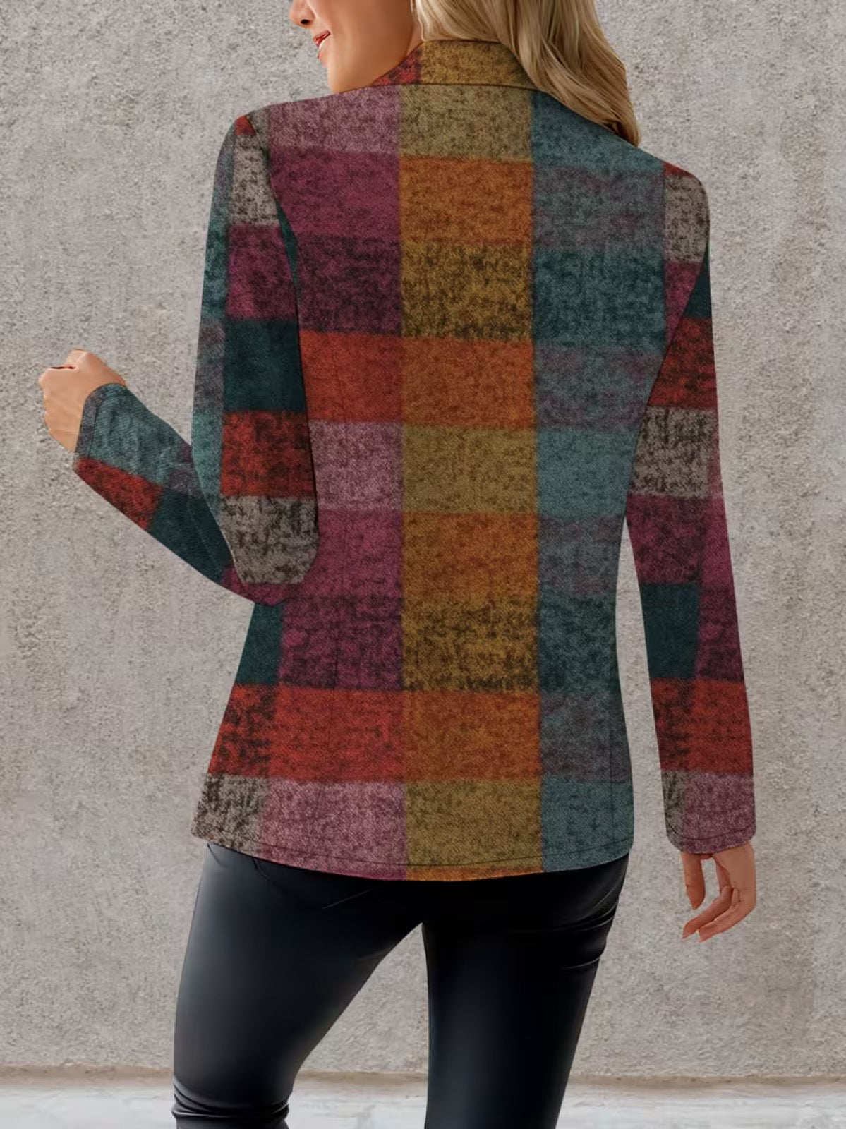 Amandine™ | Autumn Plaid Blazer