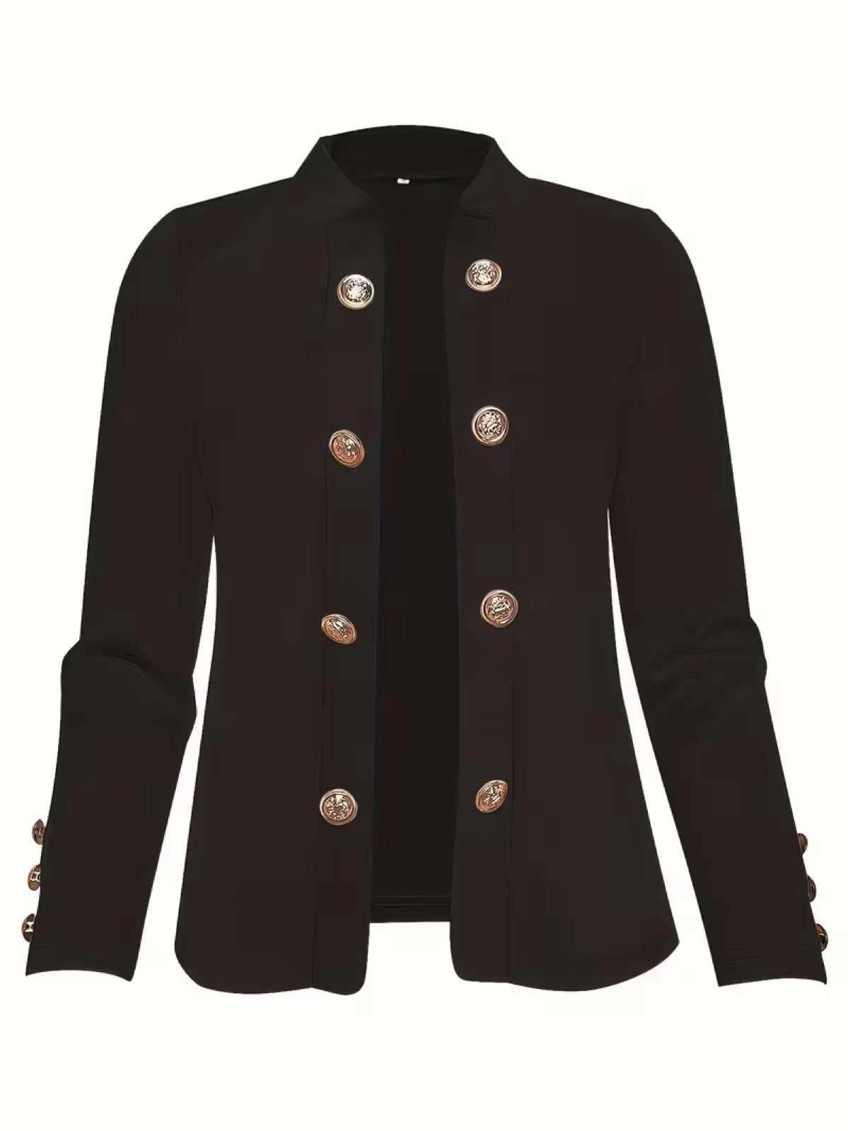 Amarante™ | Gold Button Blazer