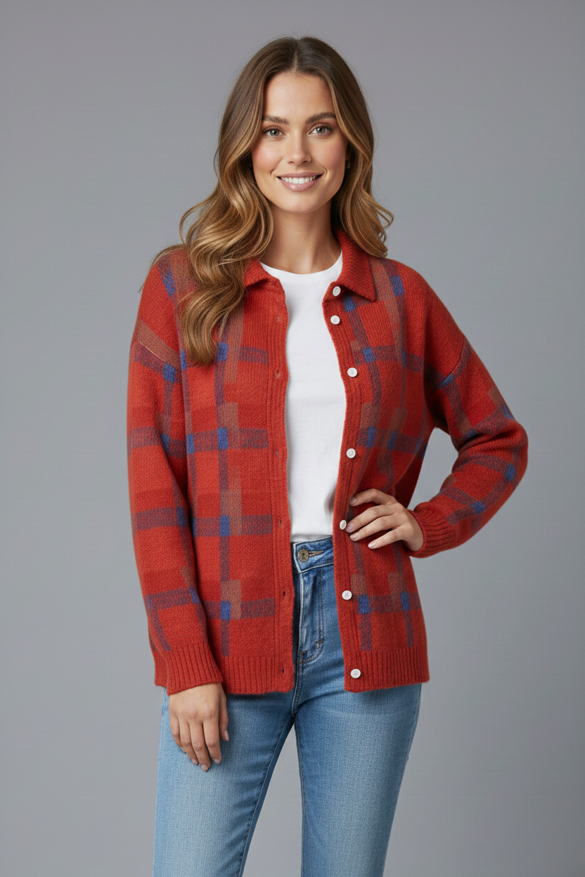 Plaidmore™ | Plaid Cardigan