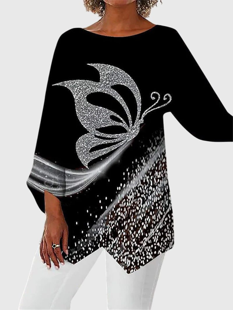 Elegant Crew Neck Top