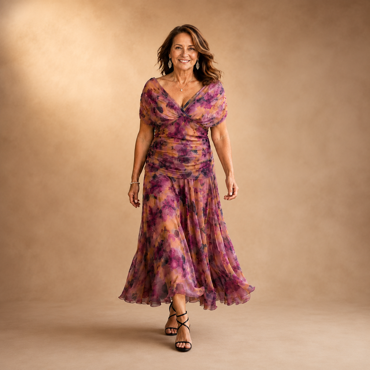 Delilah™ | Off Shoulder Floral Midi Dress